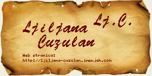 Ljiljana Ćuzulan vizit kartica